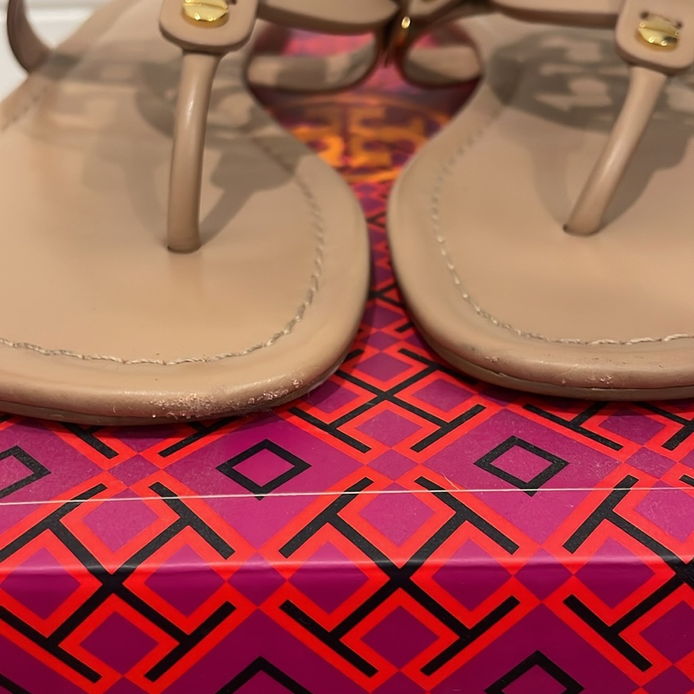Like New Tory Burch Miller Sandals in Light Makeup.  Size 9.5 - Picture 4 of 5